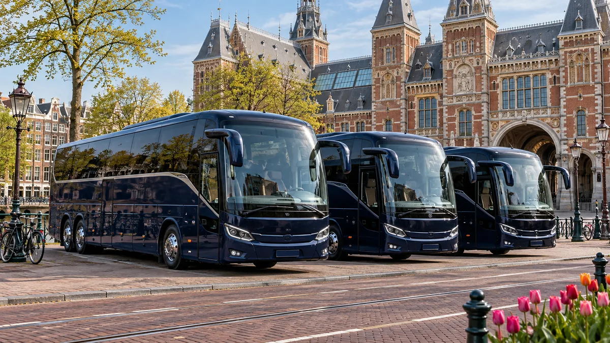 100+ Passenger Multi-Coach Transport Amsterdam